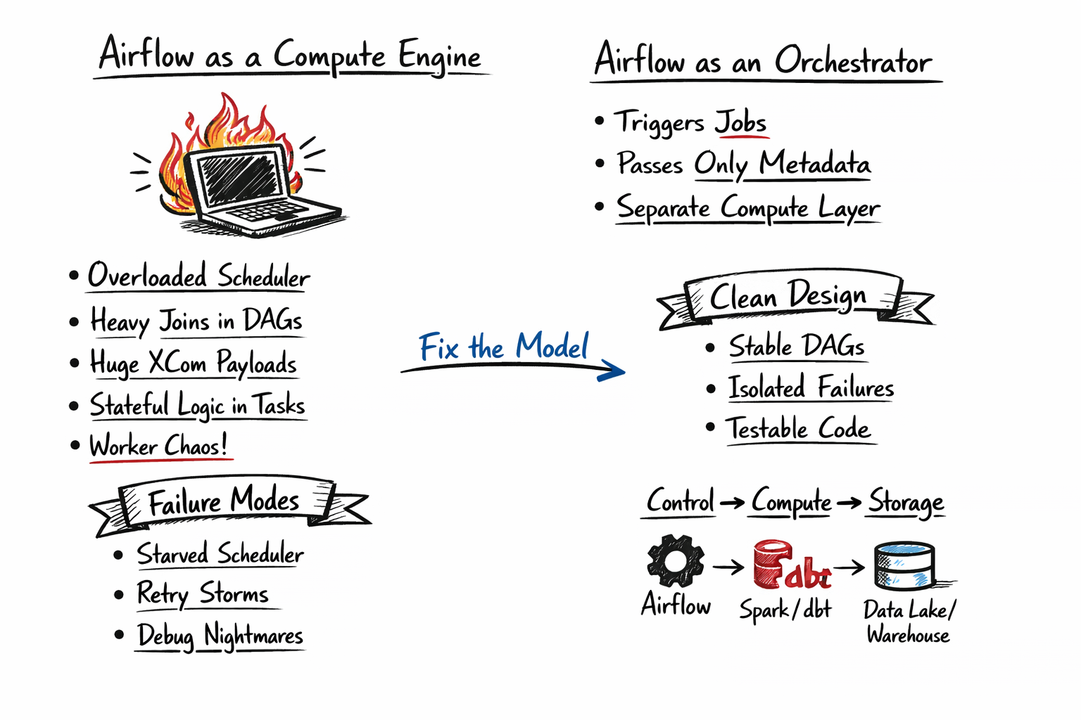 Airflow is not a compute engine
